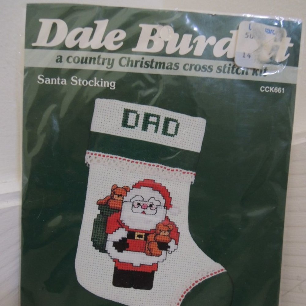 Dale Burdett Country Christmas Cross Stitch Kit Santa Stocking CCK661 SEALED
